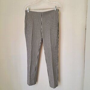 a new day Women's Ankle Pants Stripe White/Black Size 06